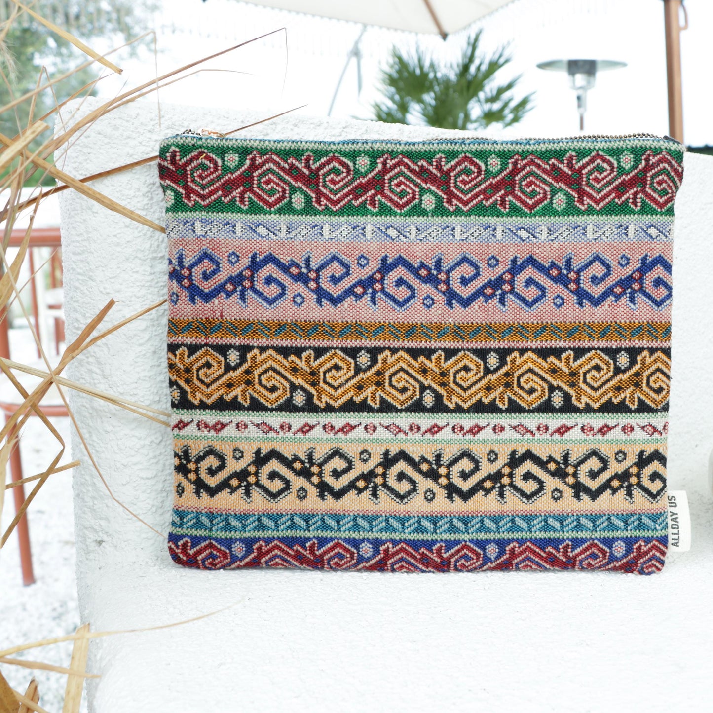 Authentic Pattern Cosmetic Bag Reusable Bohemian Pouch Bag