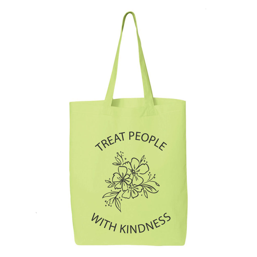 Treat People with Kindness Canvas Tote Bag